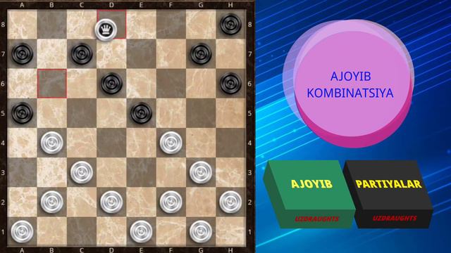 #UZDRAUGHTS #UZB SHASHKADAGI SIZ BILMAGAN AJOYIB PARTIYALAR!!!!!