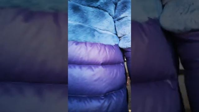 403 Куртка из меха кролика и плащевой ткани