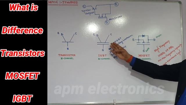 What Is Difference Transistor MOSFET IGBT