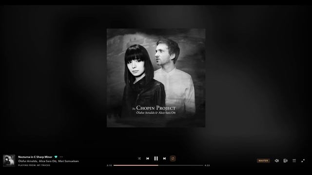 (MQA) Nocturne In C Sharp Minor - Ólafur Arnalds & Alice Sara Ott & Mari Samuelsen