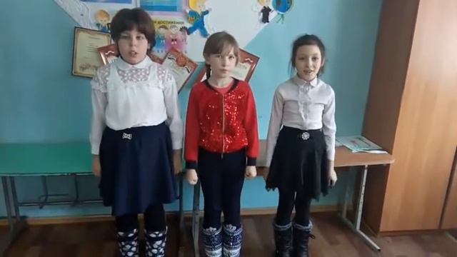 Поздравление мамам от  учащихся Краснопартизанской школы