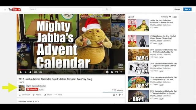 2016 Jabba Advent Calendar Day 9 - Jabba The Hutt Sketch Card By Jeff Confer