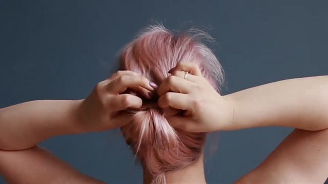 Для тонких волос Высокая прическа за 1 минуту