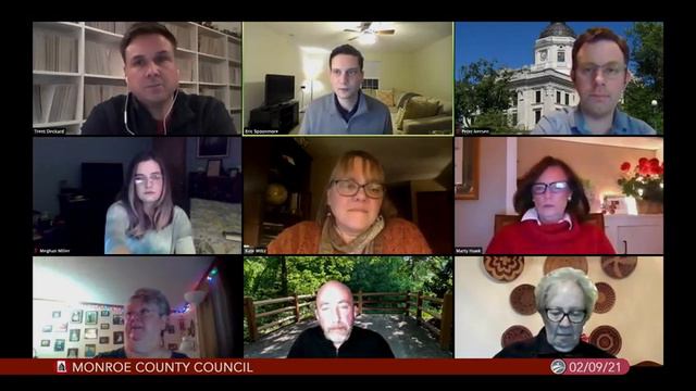 Monroe County Council, February 9, 2021