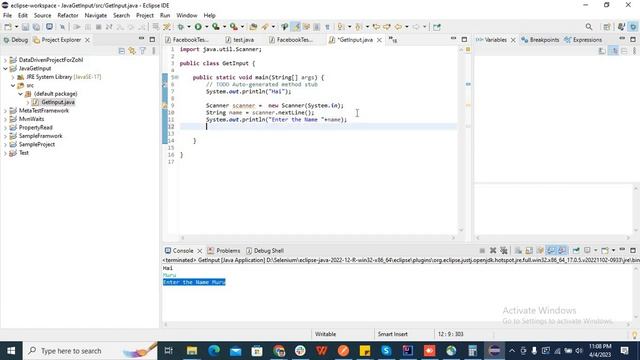 Day 5 Java Get Input From User