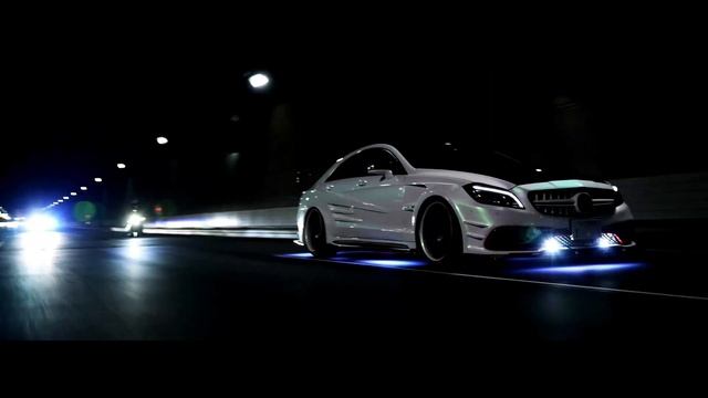 The Led Lights Of The Mercedes CLS 63 AMG Car Are Flashing | 4K | 60 FPS | 2023