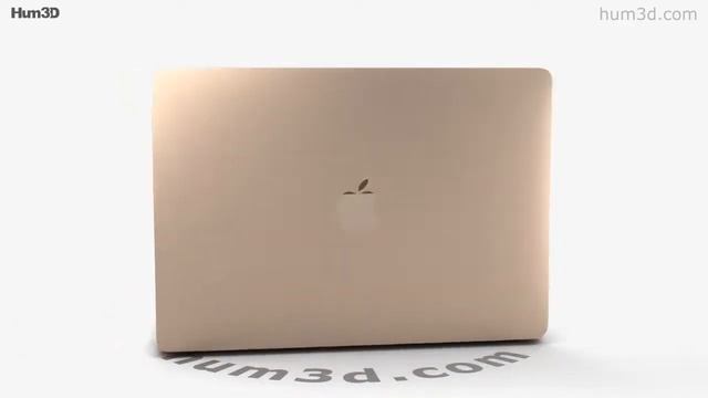 Apple MacBook Air (2018) Gold 3D Model By Hum3D.com