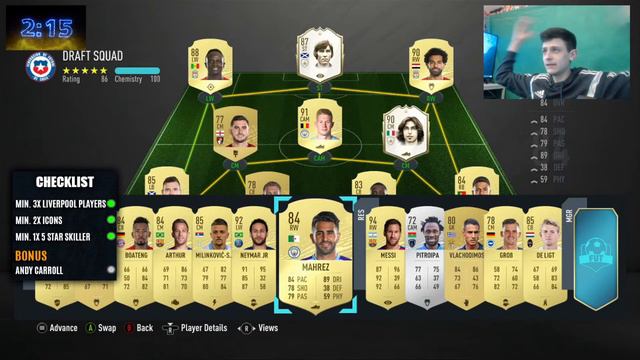 5 MINUTE DRAFT!! CHECKLIST CHALLENGE #1 (FIFA 20)