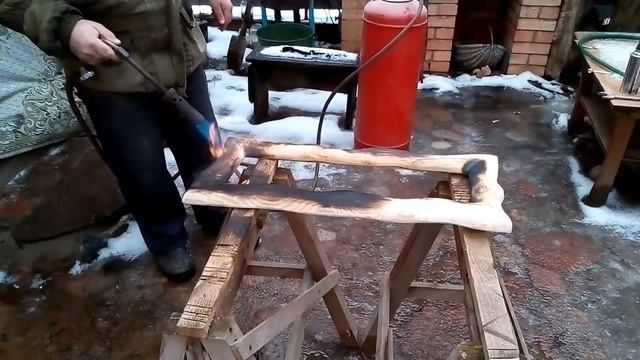 Вешалка из дуба под старину