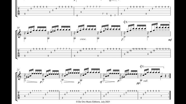 Op. 60, No. 2 -TABS-  Matteo Carcassi | Classical Guitar | Sheet Music Archive SMAA