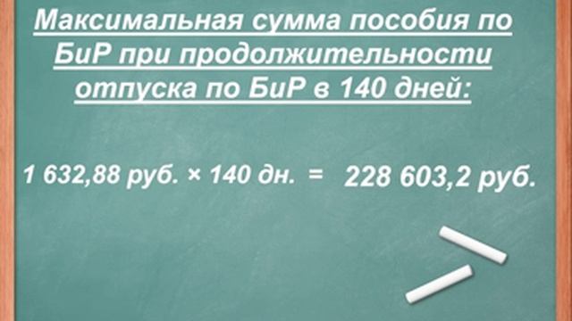 Расчет декретных в 2015