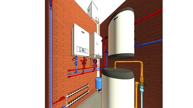 Проект котельні на базі теплового насоса 16 кВт.