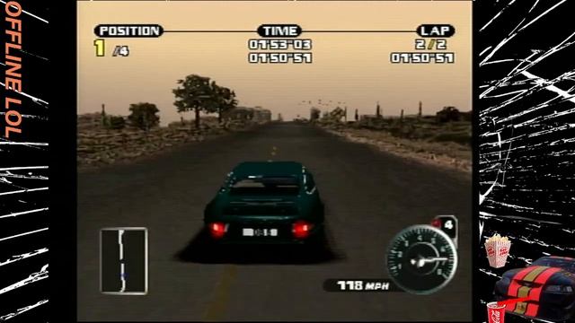 Need For Speed: Porsche Unleashed (PS2) Level Speedrun: Dusty Ridge (Classic) - 1:45.06