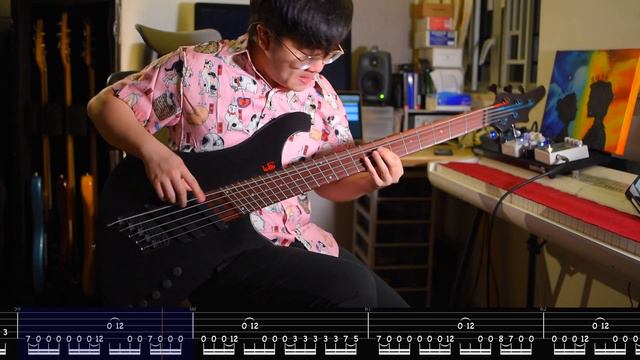As I Lay Dying《Shaped By Fire》Full Band Cover (Bass Boosted) + Play-Along TAB!