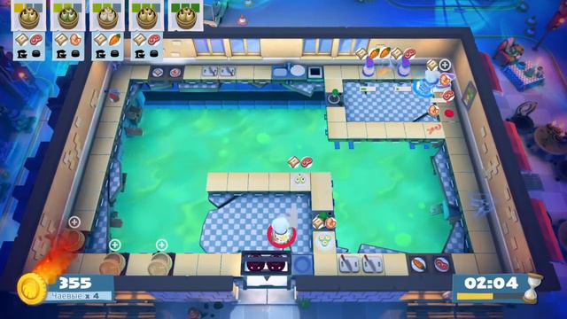 Overcooked 2 | Night Of The Hangry Horde | Kevin 2 | 2 Players | 4 Stars