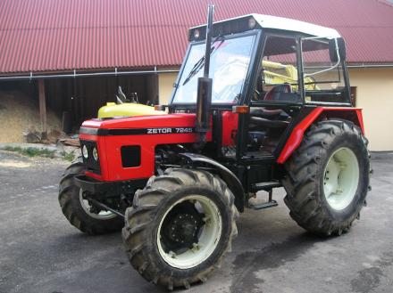 Чешский трактор Zetor 7745-7211 (Часть 1 Плуг) Бумажная модель