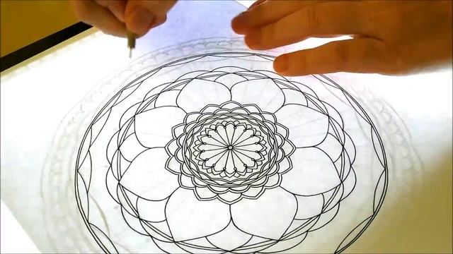 Hattifant - Time Lapse Of Mandalendar Jan'17 Coloring Page