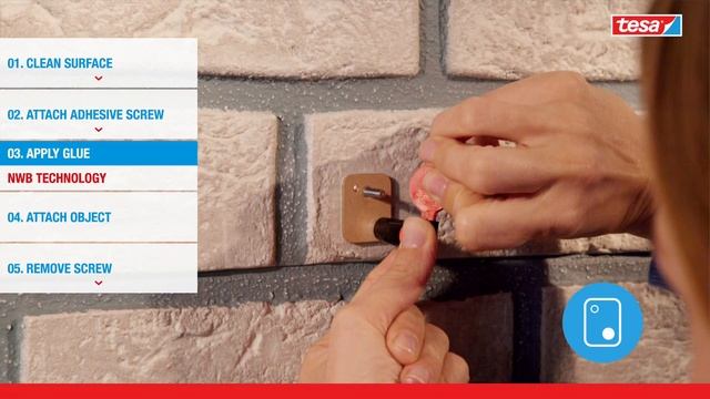 Tesa® How To Use Adhesive Screw Rectangular For Brick & Stone 5kg