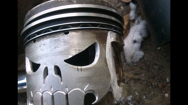 Череп из поршня ГАЗ-53 №1