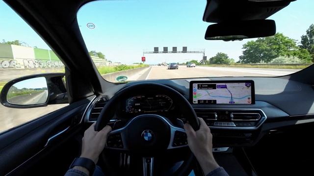 BMW X3 M40D 2023 Driving video POV