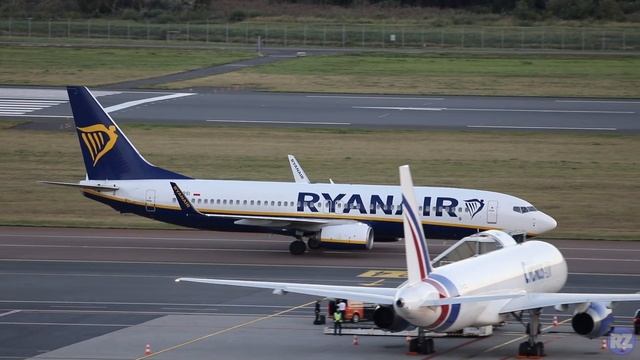 Evening Landing At Tallinn Airport Ryanair B737 (SP-RSI) 30.08.2022