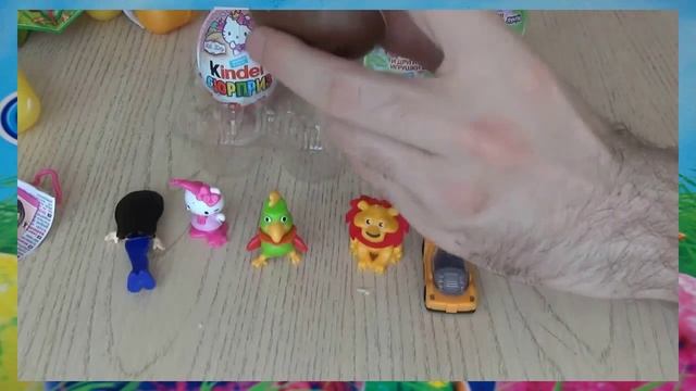 Киндеры на русском   7   Киндер сказка для детей   Лунтики и Хелло Китти упаковка киндеров