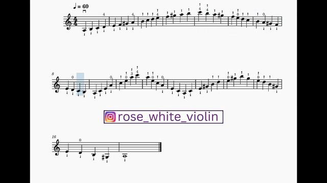 A Minor Harmonic Violin Scale Practice For Beginners | Violin Practice