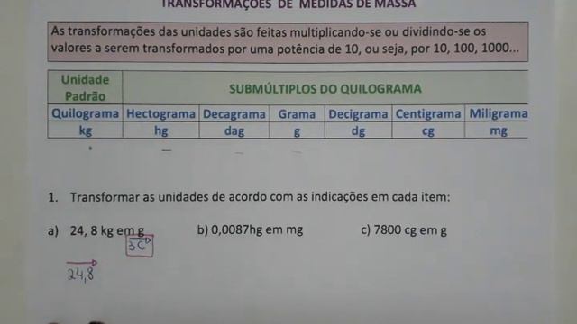 6°Ano-Vídeo 39-Medidas De Massa (kg)