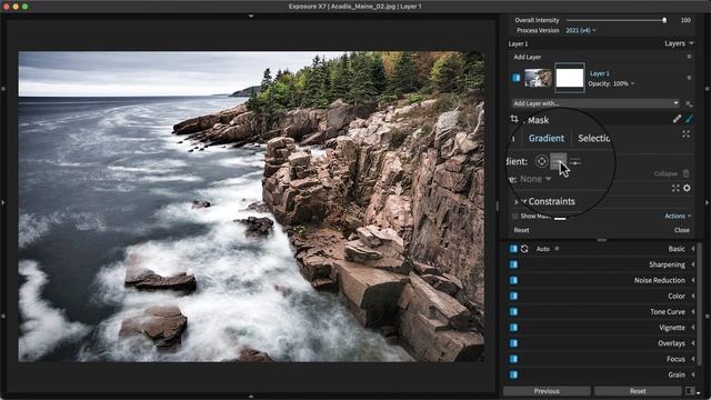 Exposure Editing - Gradient Tools