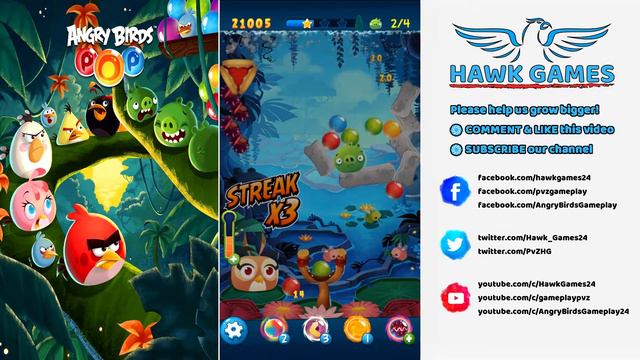 Angry Birds Stella POP Bubble Shooter Level 100 - Walkthrough, No Boosters