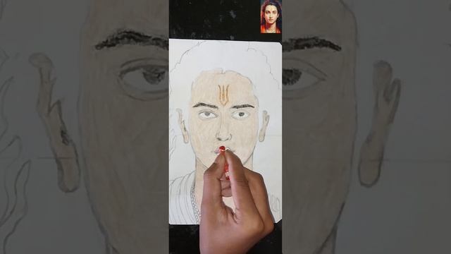 How To Draw AI Generated Shree Ram Image ?❤️ | With Doms Color | Jay Shree Ram ❤️