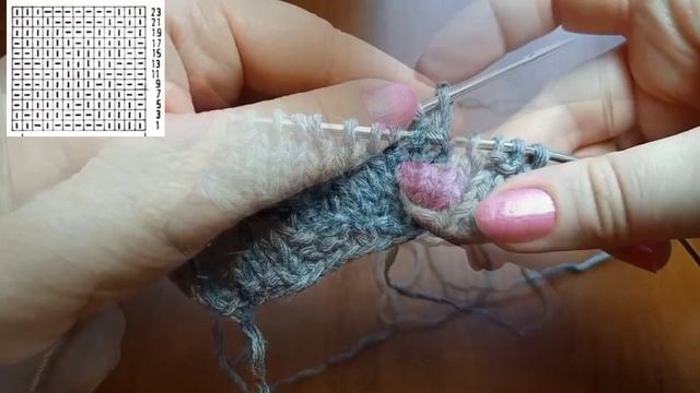 Эффектный узор спицами 