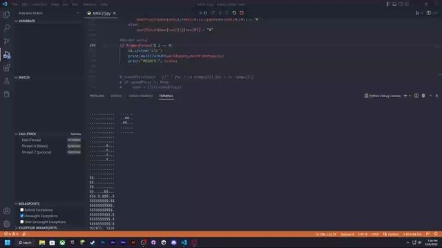 Tetris Made Using Python