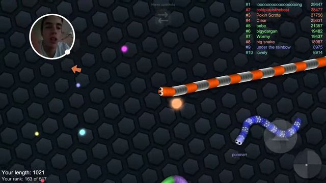 Going Into A Circle Then Getting Killed In Slither.io