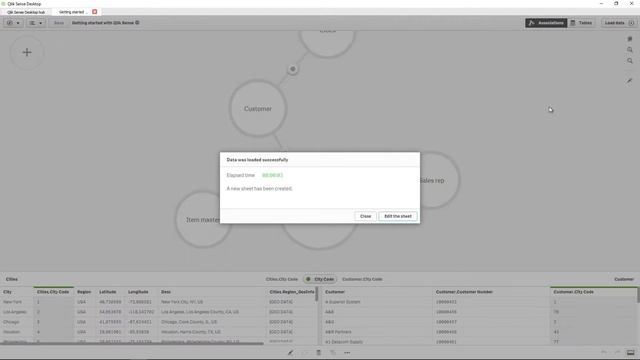 Creating Your First Data Visualization - Qlik Sense