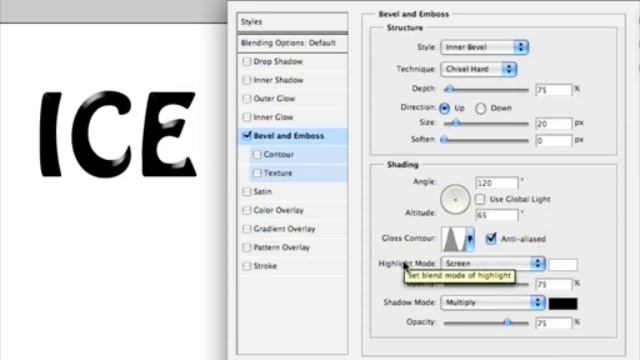 Chrome Text In Photoshop |