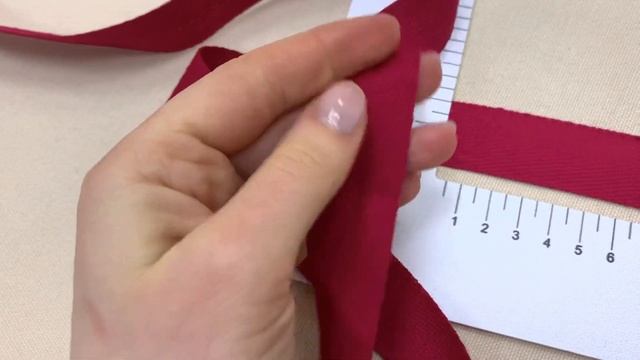 Лента киперная цв.малиновый, ш.26мм, хлопок-100% Арт 21794