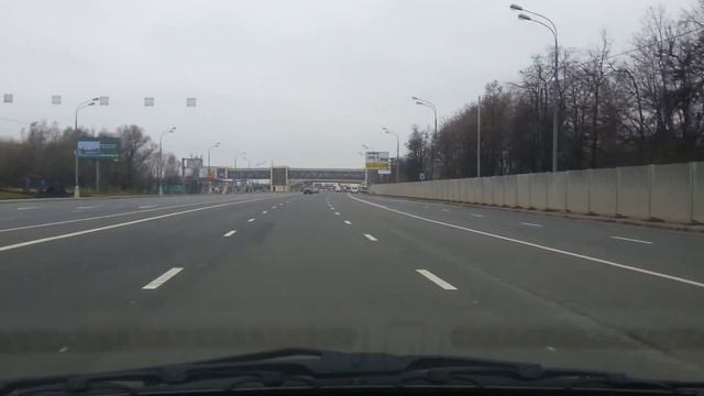 Первый проезд по новой эстакаде