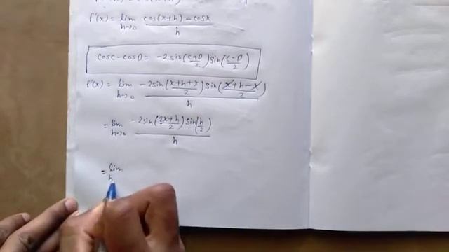 Find The Derivative Of Cos X From First Principle.