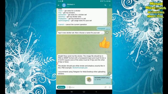 Телеграм учун оддий усулда 3д стикер ясаш.