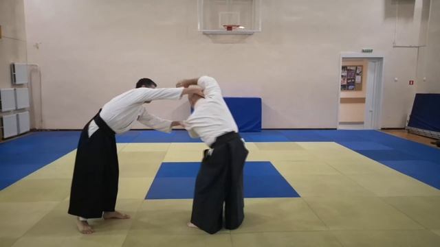 Aikido Practice Daily  Ushiro Ryo Kata Dori  Kokyu Nage Shiho Nage