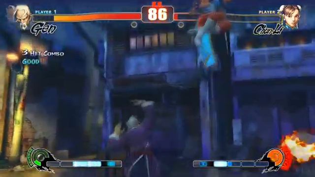 Gen (Kick Style) Vs. Chun Li: Street Fighter 4