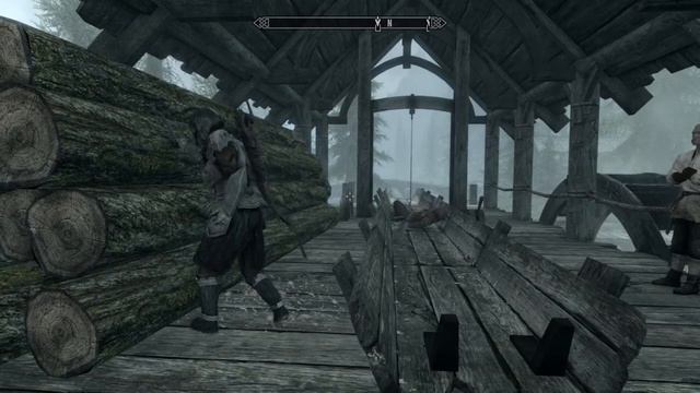 (Skyrim Glitches: Log Cutting In Riverwood) PS4 Playthrough