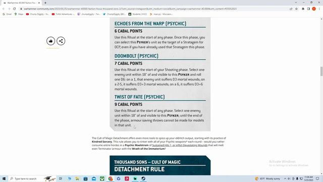 Warhammer 40k 10th Edition Faction Rules Preview Pt. 6: Thousand Sons