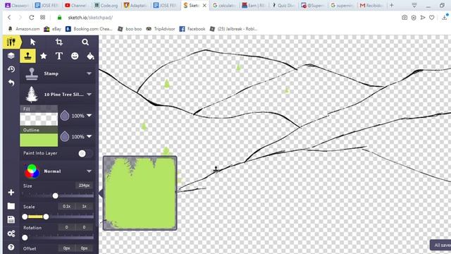 How To Draw A Simple, But Good Looking Forest In PC