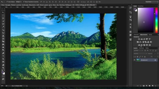 How To Use Adjustment Options In Adobe Photoshop CC