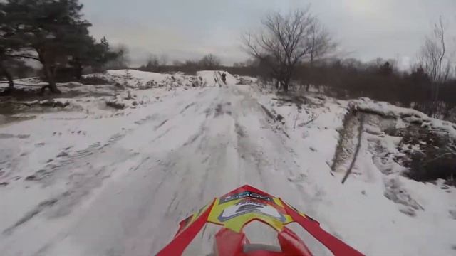 зимняя тренировка питбайк SeVerMX Apollo RXF