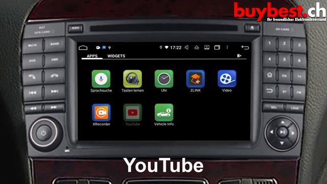 7 Zoll Android 10 Autoradio / Multimedia 4GB+64GB Für Benz W220 W215 Built-in Carplay / Android Aut
