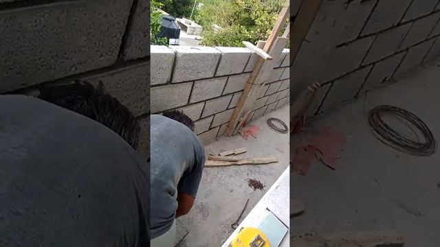 Pegado de block aparente