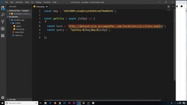 4. Get City API Call